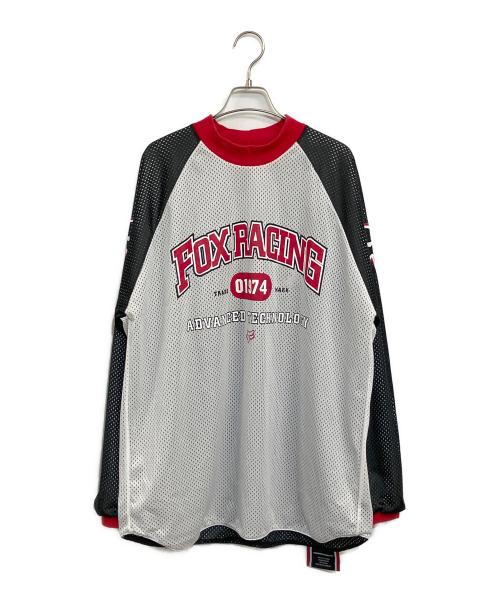 FOX RACING（フォックスレーシング）FOX RACING (フォックスレーシング) 長袖カットソー ブラック×グレー サイズ:不明の古着・服飾アイテム
