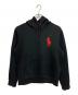 POLO RALPH LAUREN（ポロ・ラルフローレン）の古着「2023年 ビッグポニー フリースフーディ」｜ブラック×レッドポニー