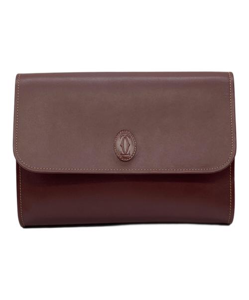 Cartier（カルティエ）Cartier (カルティエ) クラッチバッグ ブラウンの古着・服飾アイテム