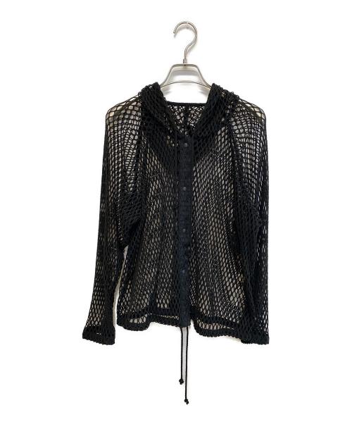 BEAMS BOY（ビームスボーイ）BEAMS BOY (ビームスボーイ) ビッグ メッシュ フーディー ブラック サイズ:SIZE Freeの古着・服飾アイテム