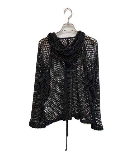 BEAMS BOY（ビームスボーイ）BEAMS BOY (ビームスボーイ) ビッグ メッシュ フーディー ブラック サイズ:SIZE Freeの古着・服飾アイテム