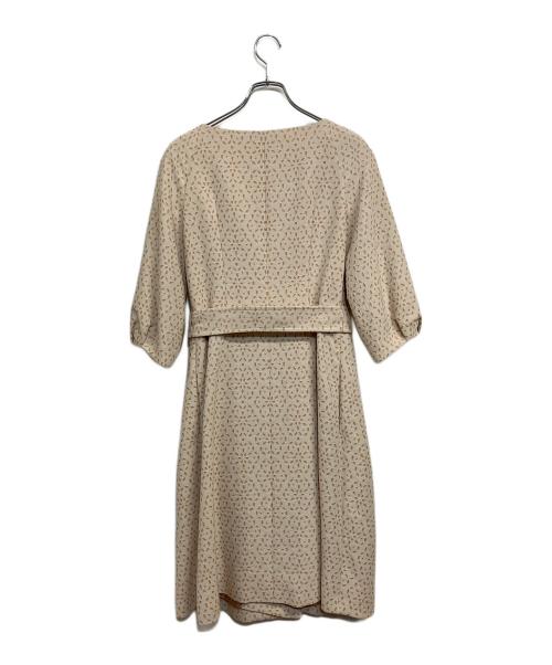 Sybilla（シビラ）Sybilla (シビラ) フラワージャカードドレスコート ベージュ×ピンク サイズ:SIZE Mの古着・服飾アイテム