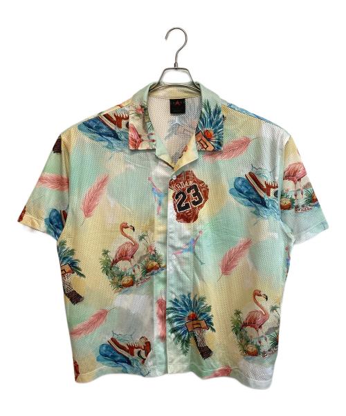 JORDAN（ジョーダン）JORDAN (ジョーダン) 半袖シャツ ミントブルー×イエロー サイズ:SIZE XLの古着・服飾アイテム
