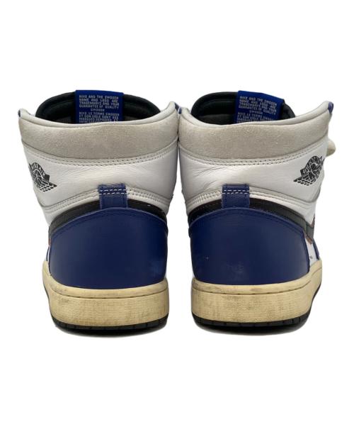 NIKE（ナイキ）NIKE (ナイキ) AIR JORDAN1 ホワイト×ブルー サイズ:SIZE 26cmの古着・服飾アイテム