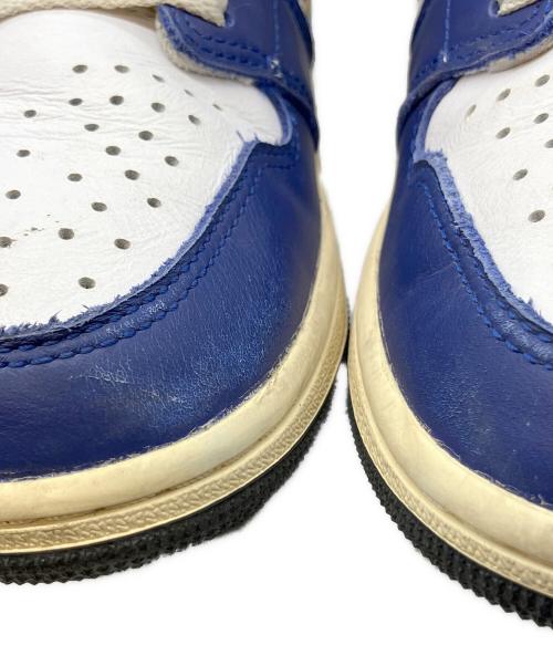 NIKE（ナイキ）NIKE (ナイキ) AIR JORDAN1 ホワイト×ブルー サイズ:SIZE 26cmの古着・服飾アイテム