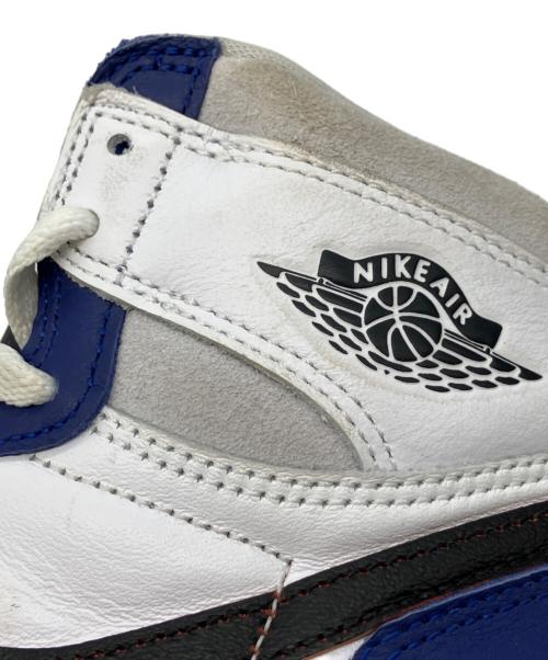NIKE（ナイキ）NIKE (ナイキ) AIR JORDAN1 ホワイト×ブルー サイズ:SIZE 26cmの古着・服飾アイテム