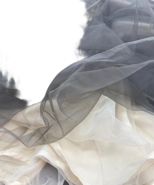 anuans（アニュアンス）anuans (アニュアンス) シアーボリュームチュールスカート ベージュ サイズ:SIZE Sの古着・服飾アイテム