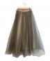 anuans（アニュアンス）の古着「シアーボリュームチュールスカート」｜ベージュ