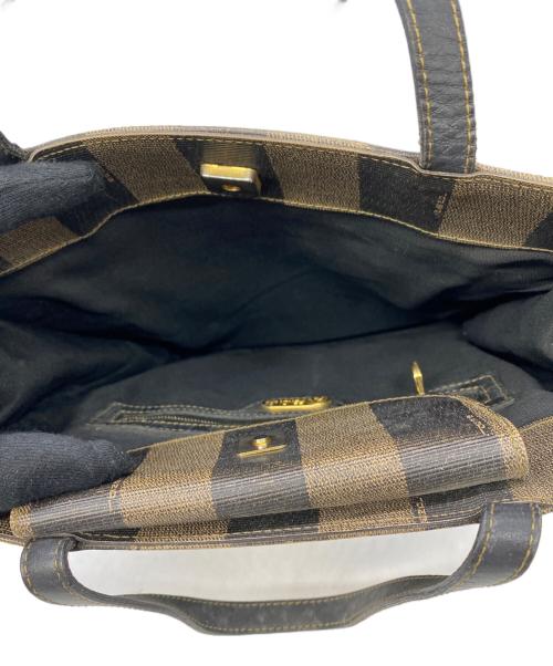 FENDI（フェンディ）FENDI (フェンディ) スクエアトートバッグ ブラウンの古着・服飾アイテム