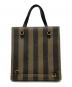 FENDI (フェンディ) スクエアトートバッグ ブラウン：15000円