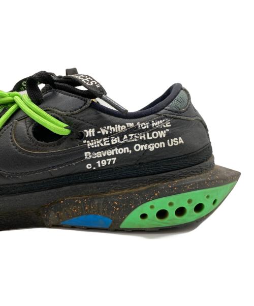 NIKE（ナイキ）NIKE (ナイキ) OFFWHITE (オフホワイト) BLAZER LOW 77 ブラック×グリーン サイズ:SIZE 27.5cmの古着・服飾アイテム