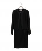 LES MUES femmeレミュー）の古着「ブラックフォーマル アンサンブル」｜黒無地