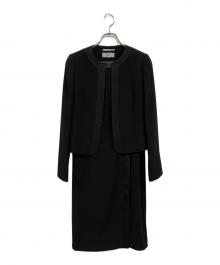 LES MUES femme（レミュー）の古着「ブラックフォーマル アンサンブル」｜黒無地