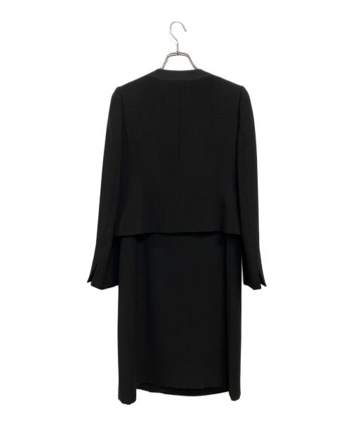 LES MUES femme（レミュー）LES MUES femme (レミュー) ブラックフォーマル アンサンブル 黒無地 サイズ:SIZE 9 (M) 未使用品の古着・服飾アイテム