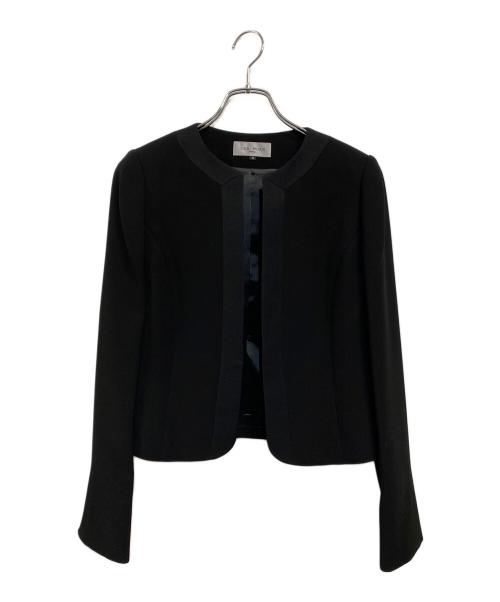 LES MUES femme（レミュー）LES MUES femme (レミュー) ブラックフォーマル アンサンブル 黒無地 サイズ:SIZE 9 (M) 未使用品の古着・服飾アイテム