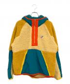 NIKEナイキ）の古着「ボアアノラックパーカー」｜イエロー×グリーン