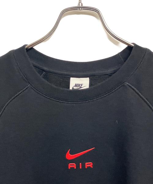 NIKE AIR（ナイキ エアー）NIKE AIR (ナイキ エアー) フレンチテリー クルー スウェットトレーナー ブラック サイズ:SIZE L (JP)の古着・服飾アイテム