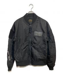 AVIREX（アヴィレックス）の古着「L-2 A.C. CUSTOM」｜ブラック