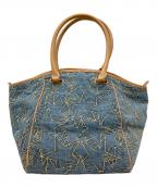 DIESELディーゼル）の古着「デニムトートバッグ」｜ブラウン×インディゴ