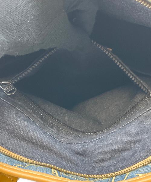 DIESEL（ディーゼル）DIESEL (ディーゼル) デニムトートバッグ ブラウン×インディゴの古着・服飾アイテム
