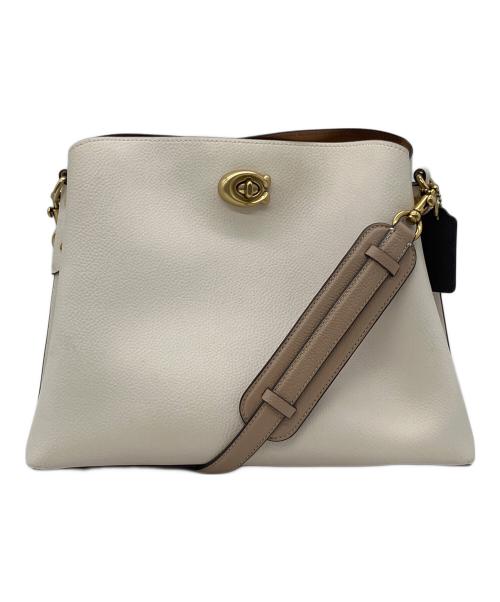 COACH（コーチ）COACH (コーチ) 2WAYショルダーバッグ ベージュの古着・服飾アイテム