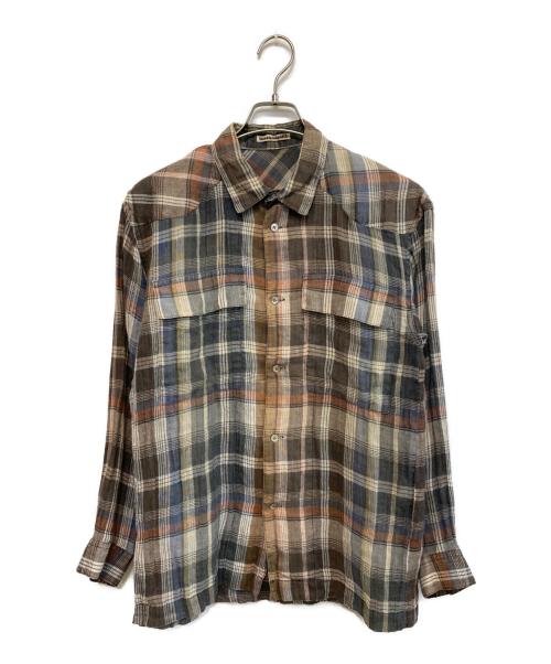 ISSEY MIYAKE（イッセイミヤケ）ISSEY MIYAKE (イッセイミヤケ) 長袖シャツ ブラウン サイズ:SIZE Sの古着・服飾アイテム