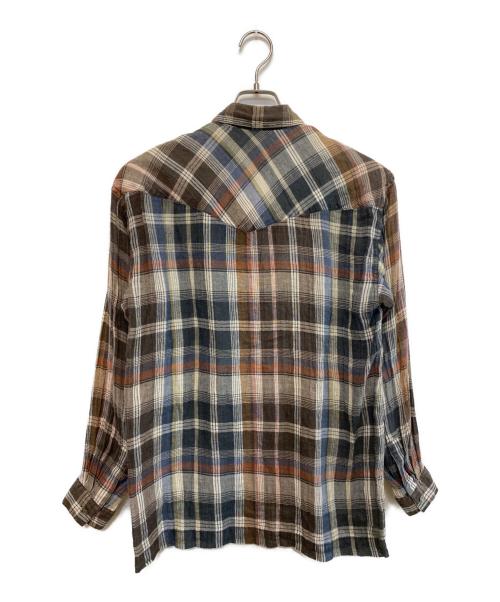 ISSEY MIYAKE（イッセイミヤケ）ISSEY MIYAKE (イッセイミヤケ) 長袖シャツ ブラウン サイズ:SIZE Sの古着・服飾アイテム