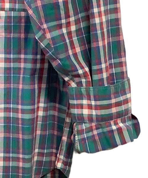 ISSEY MIYAKE（イッセイミヤケ）ISSEY MIYAKE (イッセイミヤケ) 長袖シャツ グリーン・レッドチェック サイズ:SIZE Mの古着・服飾アイテム
