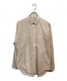 im MEN ISSEY MIYAKE（アイム メン イッセイミヤケ）の古着「長袖シャツ」｜ベージュストライプ