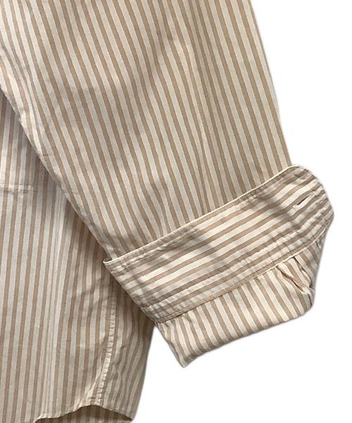 im MEN ISSEY MIYAKE（アイム メン イッセイミヤケ）im MEN ISSEY MIYAKE (アイム メン イッセイミヤケ) 長袖シャツ ベージュストライプ サイズ:SIZE Sの古着・服飾アイテム