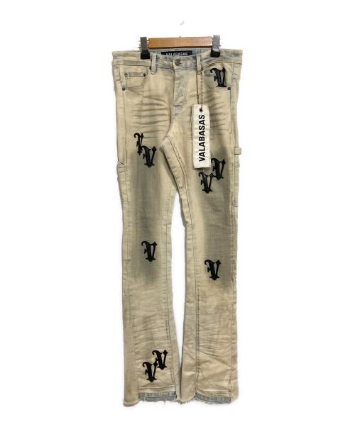 VALABASAS（バラバサス）VALABASAS (バラバサス) フレアデニム ベージュ サイズ:SIZE 76cm (W30)の古着・服飾アイテム
