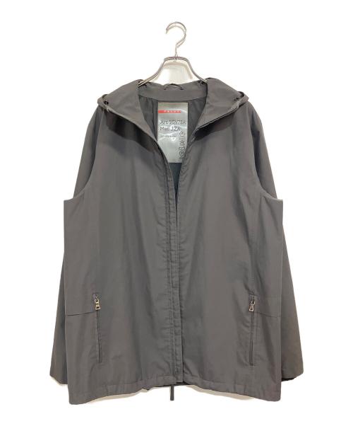 PRADA SPORTS（プラダスポーツ）PRADA SPORTS (プラダスポーツ) フーデットナイロンジャケット グレー サイズ:52の古着・服飾アイテム