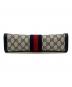 中古・古着 GUCCI (グッチ) クラッチバッグ ホワイト×ネイビー：12000円