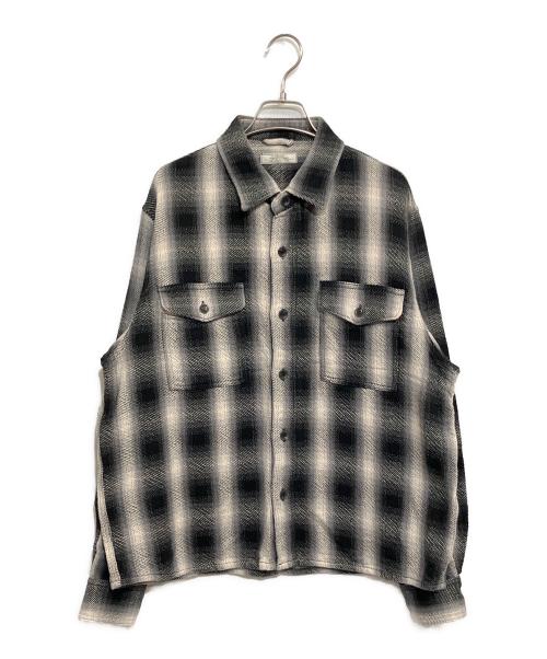 JOURNAL STANDARD relume（ジャーナルスタンダード レリューム）JOURNAL STANDARD relume (ジャーナルスタンダード レリューム) トリプルヤーン CPO シャツブルゾン ブラック サイズ:SIZE Mの古着・服飾アイテム