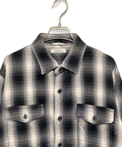 JOURNAL STANDARD relume（ジャーナルスタンダード レリューム）JOURNAL STANDARD relume (ジャーナルスタンダード レリューム) トリプルヤーン CPO シャツブルゾン ブラック サイズ:SIZE Mの古着・服飾アイテム