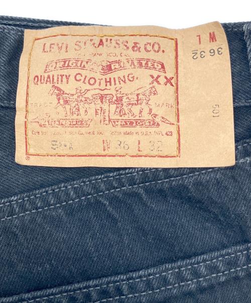 LEVI'S 501（リーバイス）LEVI'S 501 (リーバイス) '90s レギュラーストレートジーンズ ブラック サイズ:W36の古着・服飾アイテム