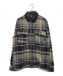 KITH×Ksubi（キス×スビ）の古着「KACE ZIP SHIRT DARK PLAID」｜グレー×マルチカラー