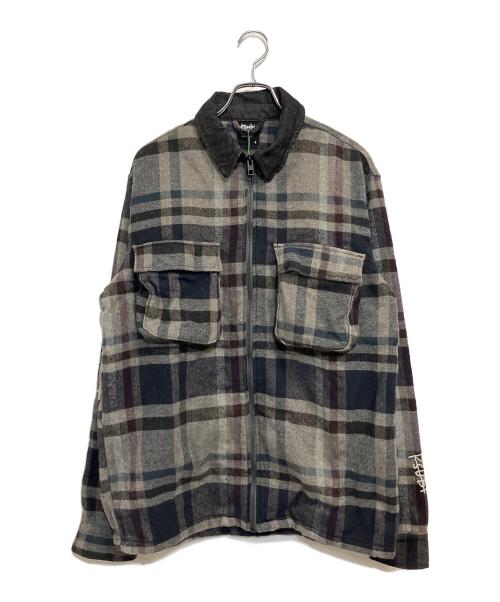 KITH（キス）KITH (キス) Ksubi (スビ) KACE ZIP SHIRT DARK PLAID グレー×マルチカラー サイズ:SIZE Sの古着・服飾アイテム