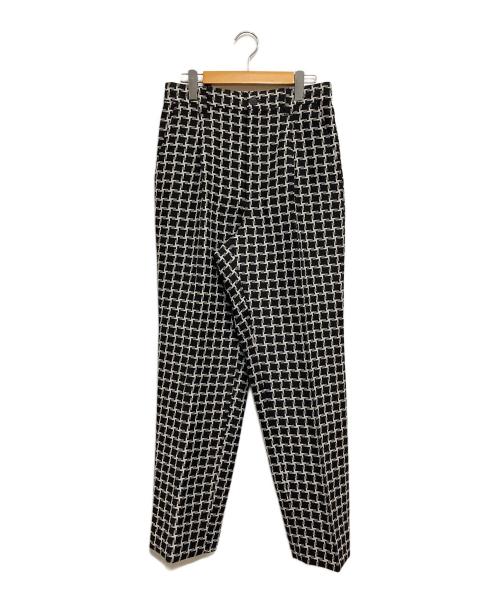 MAISON SPECIAL（メゾンスペシャル）MAISON SPECIAL (メゾンスペシャル) 21AW ハウンドトゥースオリジナルジャガードストレートパンツ ブラック サイズ:SIZE 01 (M)の古着・服飾アイテム