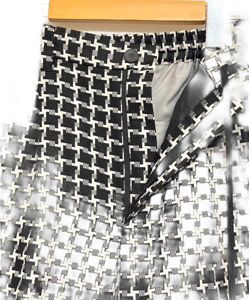 MAISON SPECIAL（メゾンスペシャル）MAISON SPECIAL (メゾンスペシャル) 21AW ハウンドトゥースオリジナルジャガードストレートパンツ ブラック サイズ:SIZE 01 (M)の古着・服飾アイテム