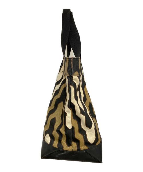 TORY BURCH（トリーバーチ）TORY BURCH (トリーバーチ) トートバッグ ブラウン×ブラックの古着・服飾アイテム