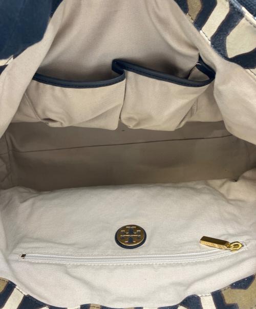 TORY BURCH（トリーバーチ）TORY BURCH (トリーバーチ) トートバッグ ブラウン×ブラックの古着・服飾アイテム