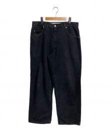 ANCHOR BLUE（アンカーブルー）の古着「バギーデニムパンツ」｜ブラック