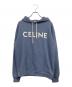 CELINE（セリーヌ）の古着「ルーズ フーディー / コットンフリース」｜ブルー