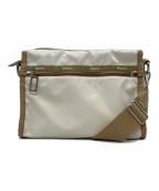 LeSportsacレスポートサック）の古着「ショルダーバッグ」｜ホワイト×ベージュ