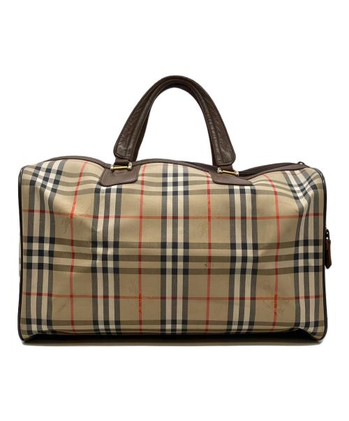 BURBERRY（バーバリー）BURBERRY (バーバリー) ボストンバッグ ベージュの古着・服飾アイテム