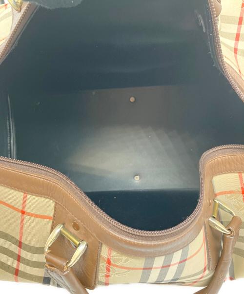 BURBERRY（バーバリー）BURBERRY (バーバリー) ボストンバッグ ベージュの古着・服飾アイテム