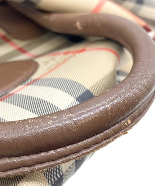 BURBERRY（バーバリー）BURBERRY (バーバリー) ボストンバッグ ベージュの古着・服飾アイテム