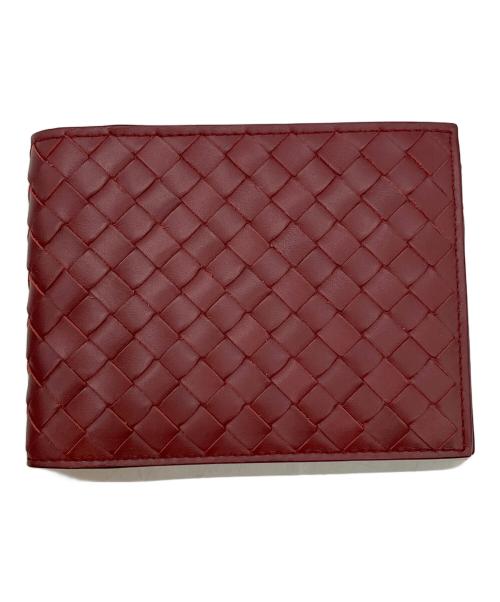 BOTTEGA VENETA（ボッテガベネタ）BOTTEGA VENETA (ボッテガベネタ) 2つ折り財布 レッドの古着・服飾アイテム