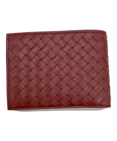 BOTTEGA VENETA（ボッテガベネタ）BOTTEGA VENETA (ボッテガベネタ) 2つ折り財布 レッドの古着・服飾アイテム